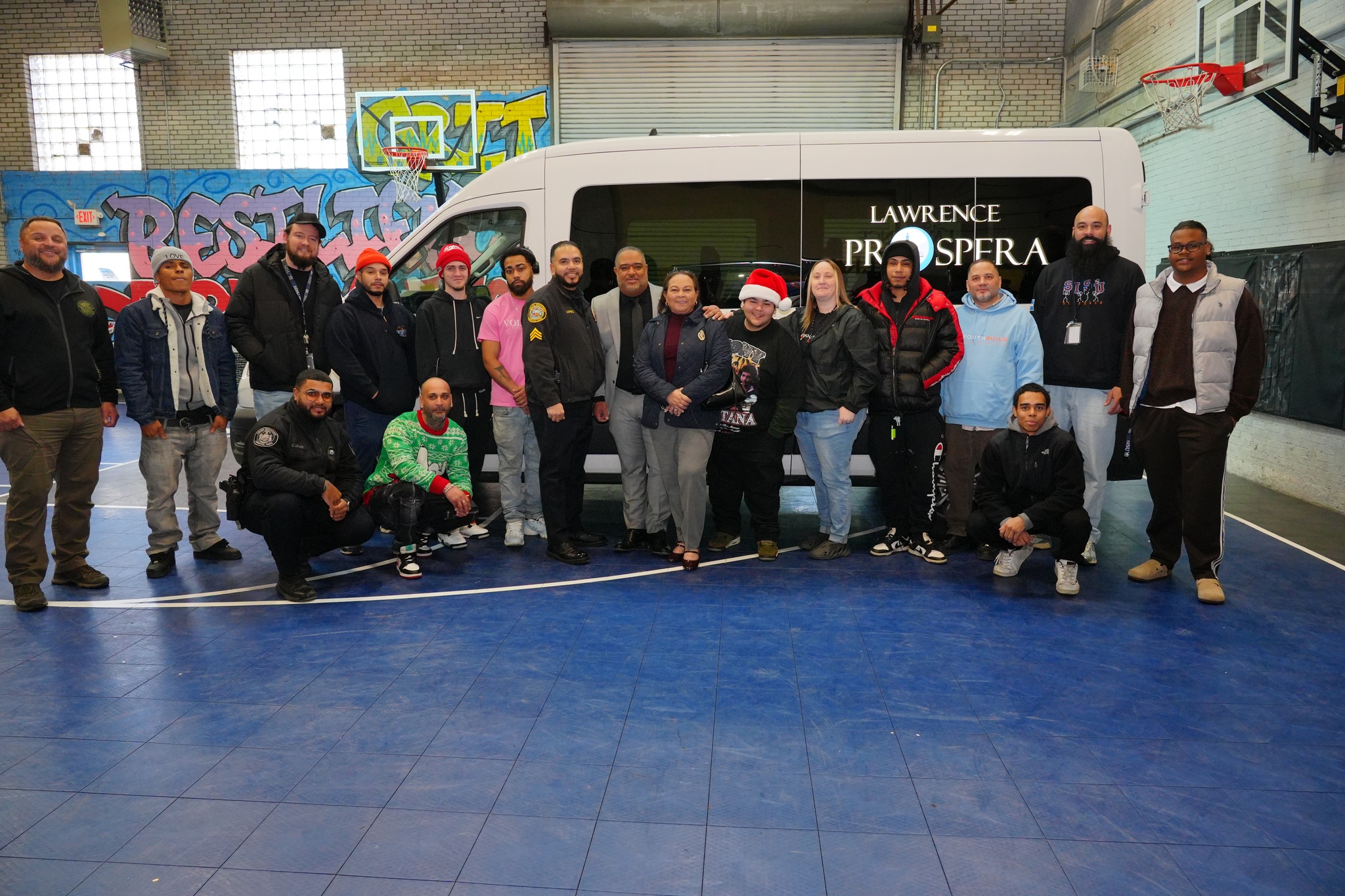 Lawrence Prospera team gathered together